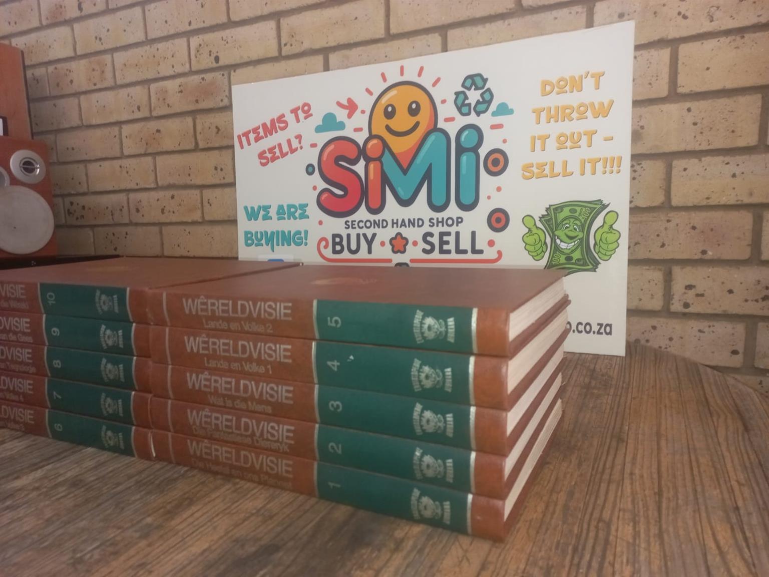 10-volume "Wereldvisie" Afrikaanse boekstel