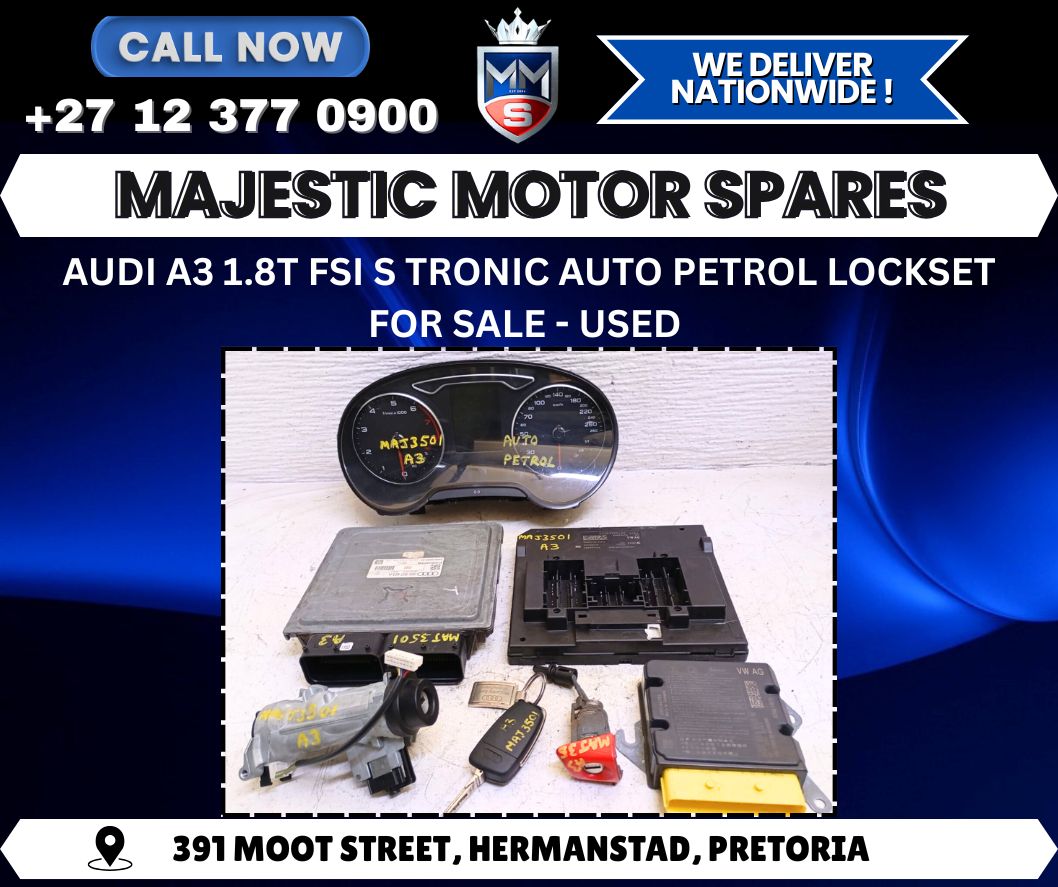 Used Complete Lockset for Audi A3 1.8T FSI S Tronic Automatic Petrol – For Sale - Private Seller Used Complete Lockset for Audi A3 1.8T FSI S Tronic Automatic Petrol – For Sale - Private Seller