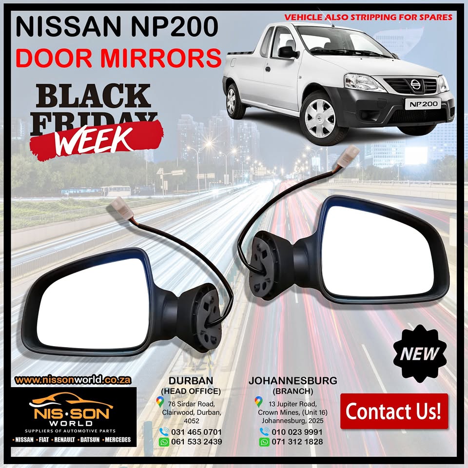 NISSAN NP200 DOOR MIRRORS