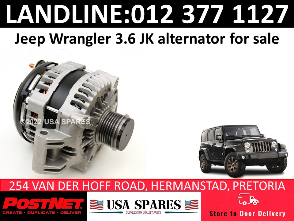 Jeep Wrangler  JK V6 new alternator for sale | Junk Mail