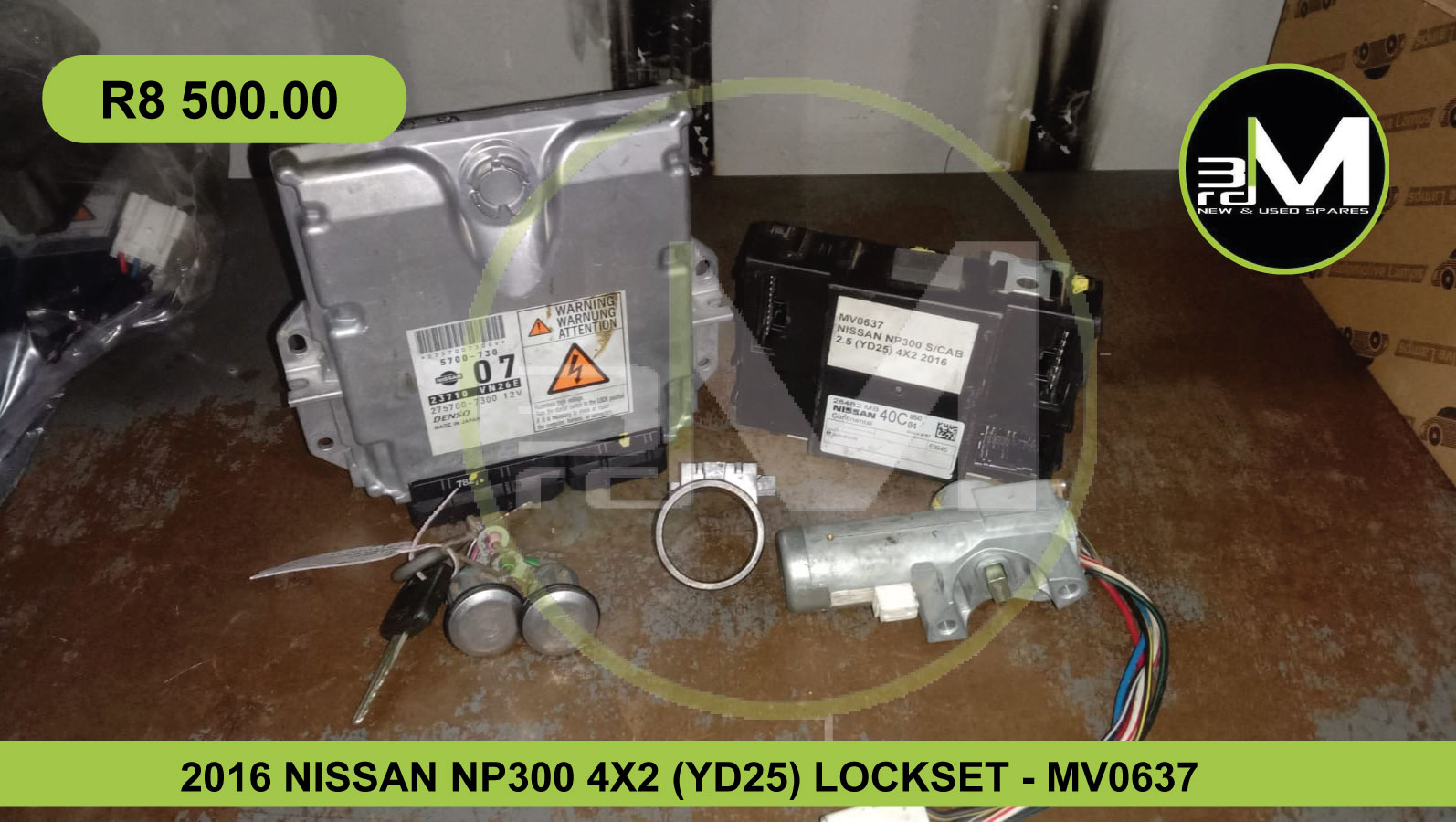 2016 NISSAN NP300 4X2 (YD25) LOCKSET - MV0637 - Private Seller