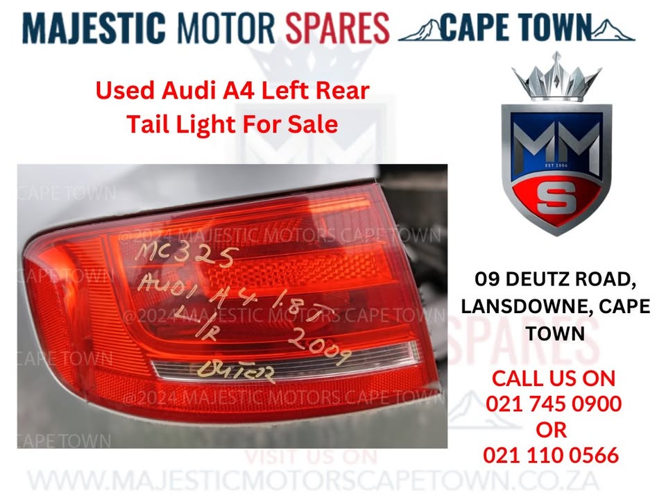 Audi A4 Left Rear Tail Light For Sale - Private Seller Audi A4 Left Rear Tail Light For Sale - Private Seller