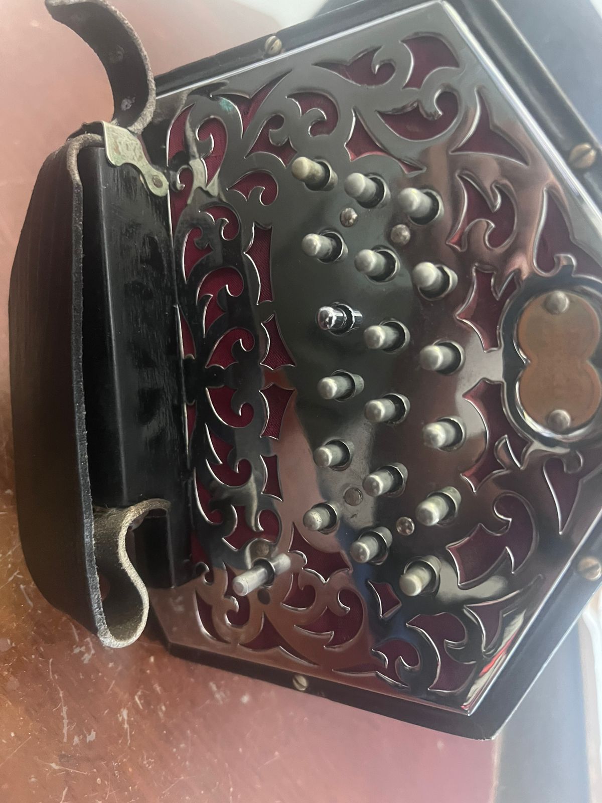 Wheatstone 41 Button Concertina With Original Case