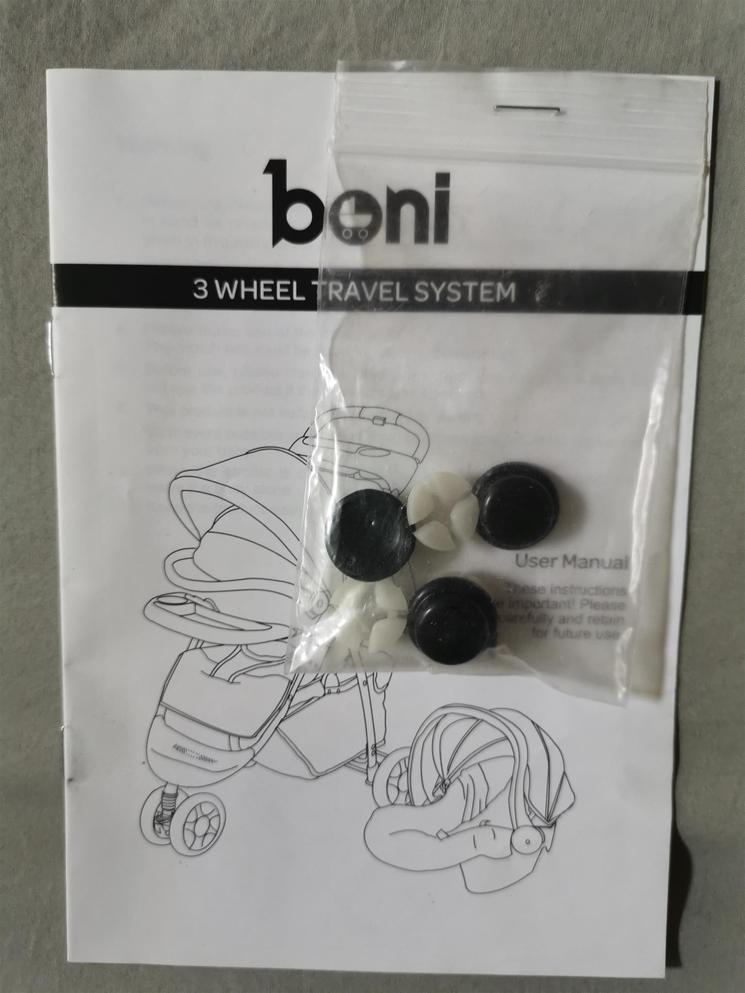 boni 3 wheel travel system