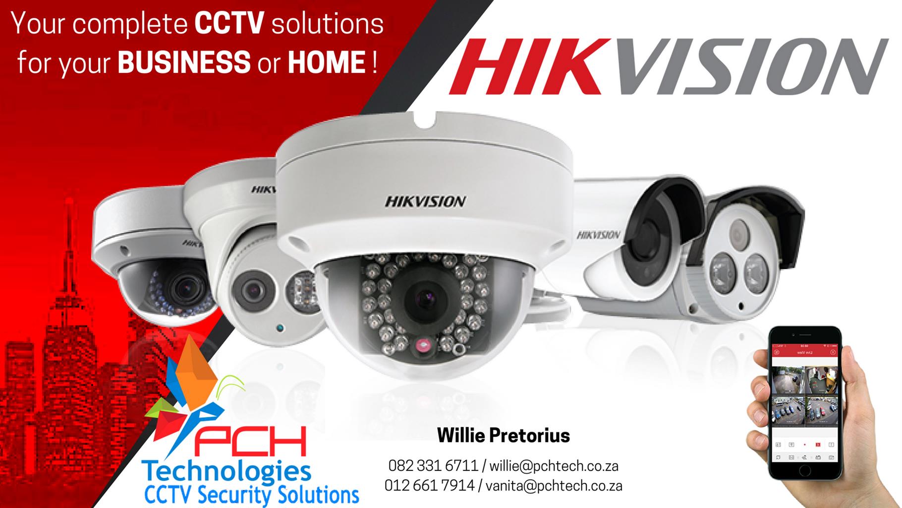 INSTALLERS OF HIKVISION CCTV SYSTEMS IN YOUR HOME OR BUSINESS.  