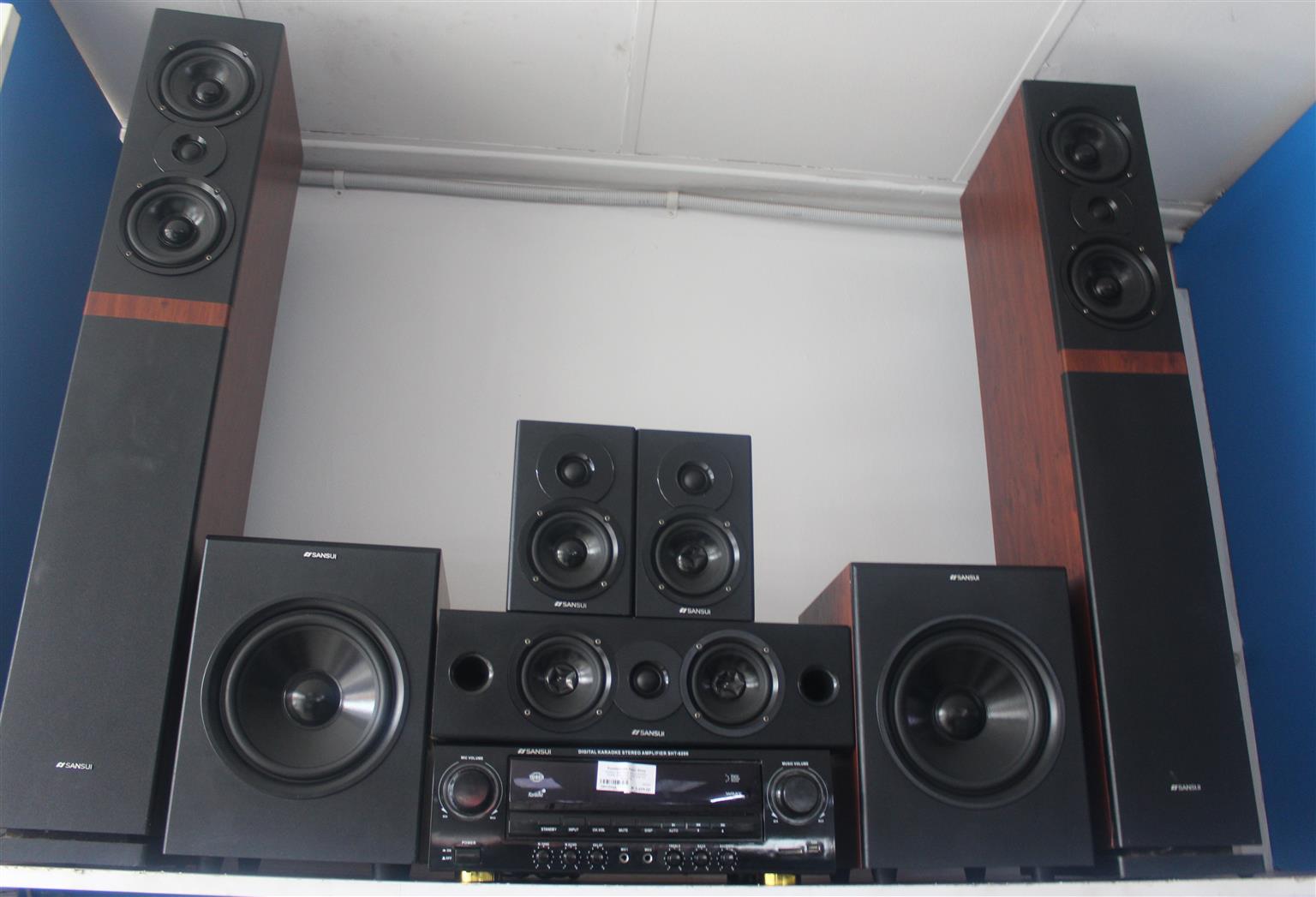SANSUI SHT-6200 5.2 CHANNEL HOME THEATRE SYSTEM NO REMOTE S062084A