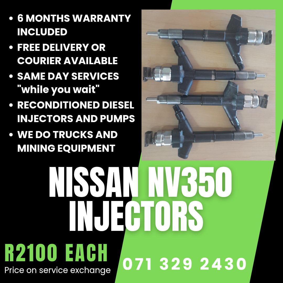 NISSAN NV350 INJECTORS FOR SALE WITH WARRANTY - Private Seller NISSAN NV350 INJECTORS FOR SALE WITH WARRANTY - Private Seller