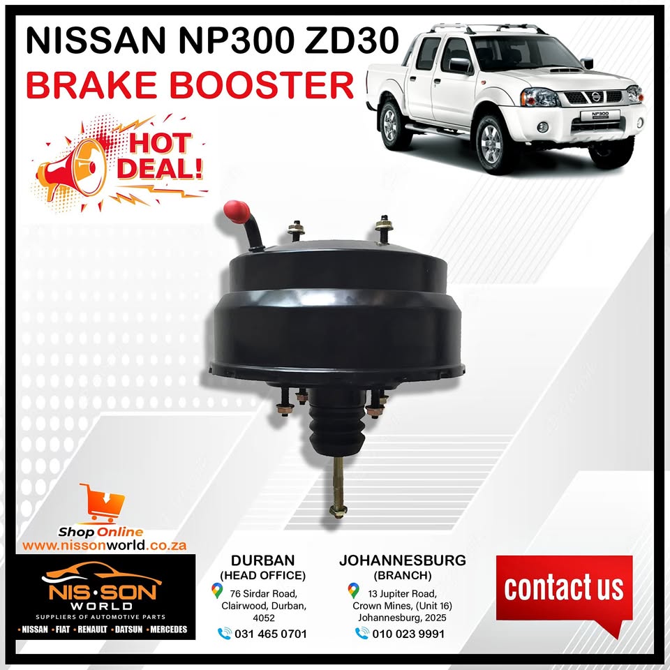Used NISSAN NP300 BRAKE BOOSTER ZD30 for sale in KwaZulu-Natal