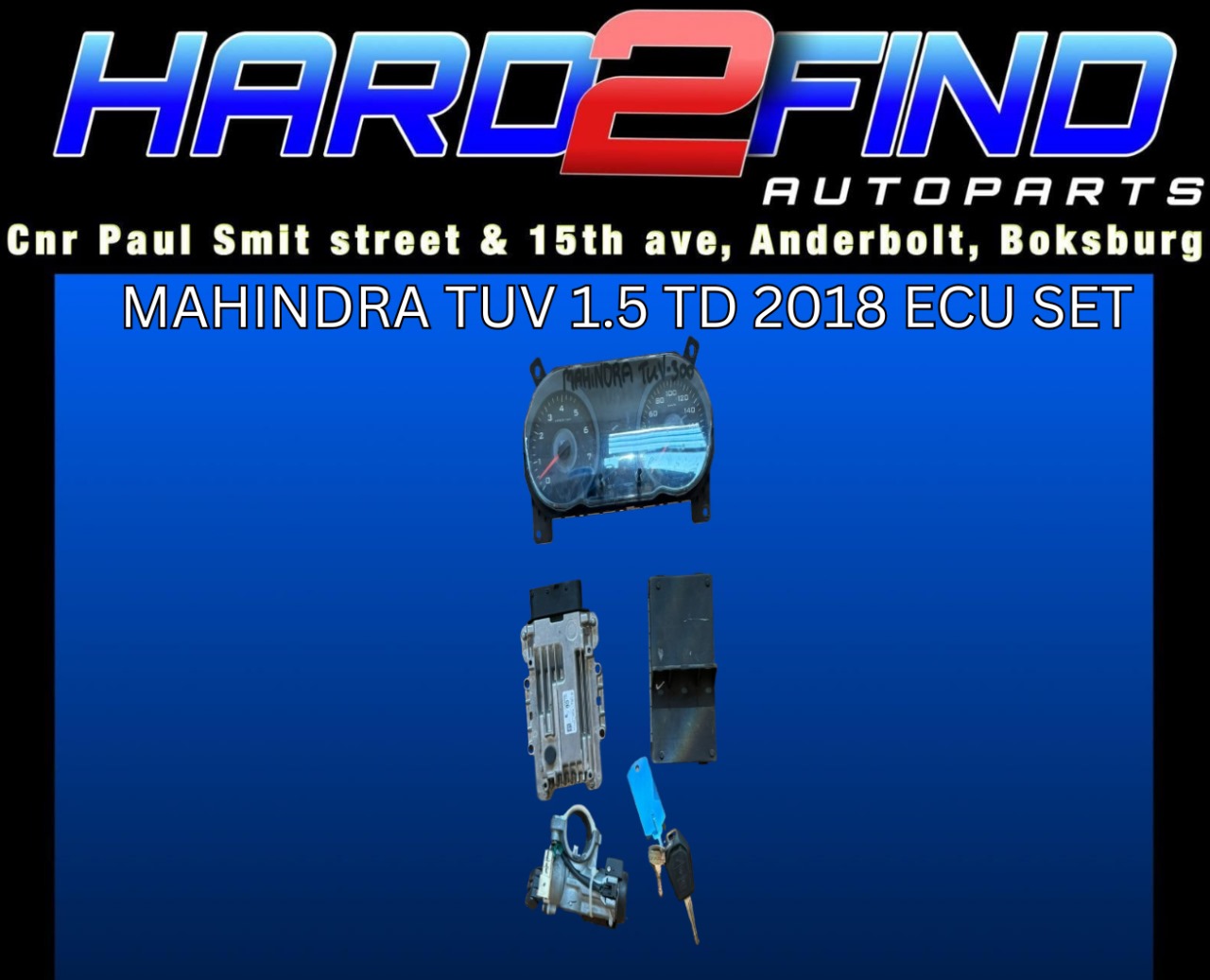 Mahindra TUV 1.5 TD 2018 ECU SET - Private Seller Mahindra TUV 1.5 TD 2018 ECU SET - Private Seller