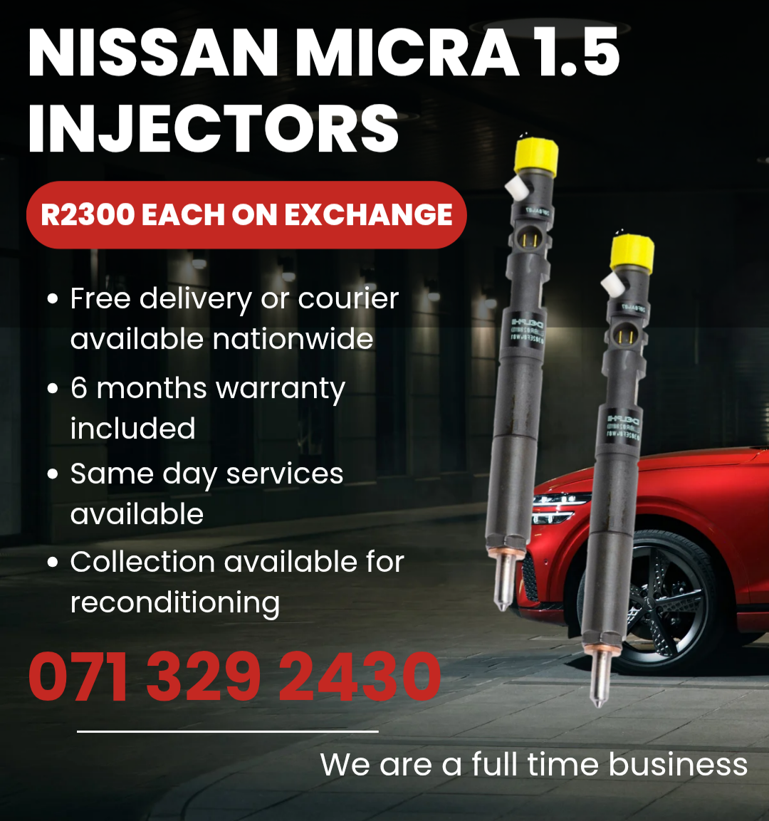 NISSAN MICRA 1.5 DIESEL INJECTORS FOR SALE WITH WARRANTY