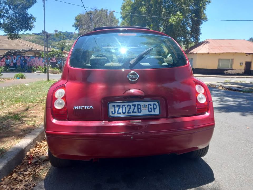 2008 NISSAN MICRA 1.2 PETROL, MANUAL TRANSMISSION, MAROON COLOR, MILEAGE