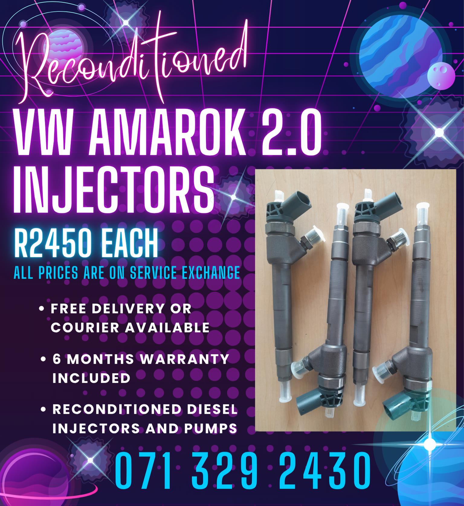 VW AMAROK 2.0 INJECTORS FOR SALE WITH WARRANTY - Private Seller VW AMAROK 2.0 INJECTORS FOR SALE WITH WARRANTY - Private Seller