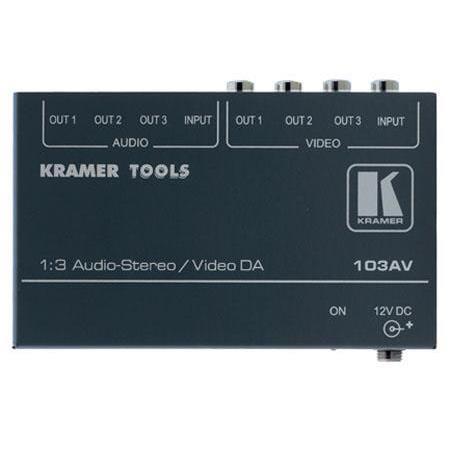 Kramer AV103 - Stereo Audio and Video Distribution Amplifier (BEST BUY)