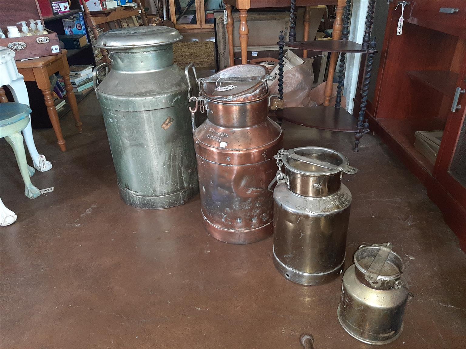 A family of milk cans