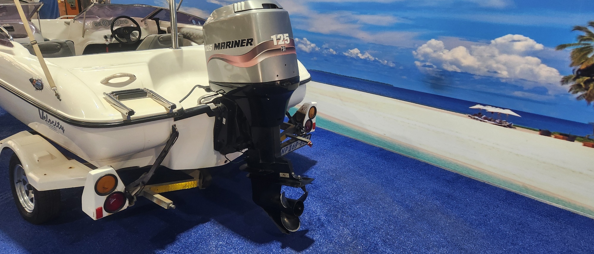 VIKING VELOCITY 16 FT ON TRAILER 125 HP MARINER TRIM AND TILT