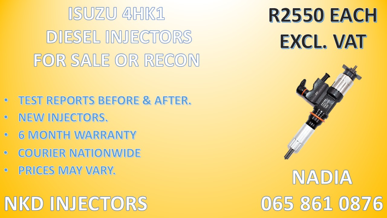 DIESEL INJECTORS FOR ISUZU 4HK1. FAST DELIVERY - Private Seller DIESEL INJECTORS FOR ISUZU 4HK1. FAST DELIVERY - Private Seller