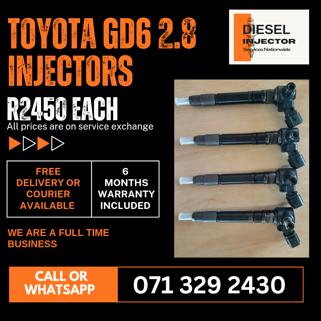 TOYOTA GD6 2.8 INJECTORS FOR SALE WITH WARRANTY - Private Seller TOYOTA GD6 2.8 INJECTORS FOR SALE WITH WARRANTY - Private Seller