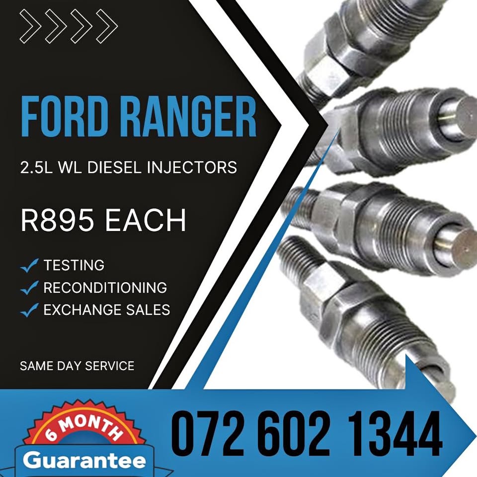 Ford Ranger 2.5L WL Diesel Injectors for sale on exchange or to recon your own - Private Seller