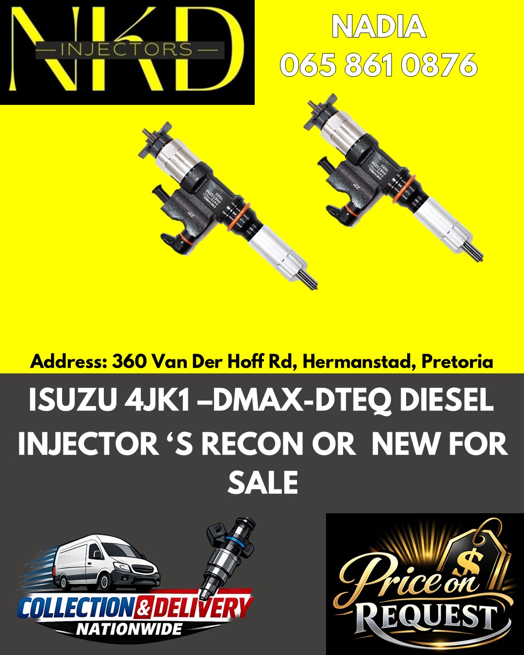 ISUZU 4JK1-DMAX-DTEQ DIESEL INJECTORS NEW & RECONDITIONED - Private Seller ISUZU 4JK1-DMAX-DTEQ DIESEL INJECTORS NEW & RECONDITIONED - Private Seller