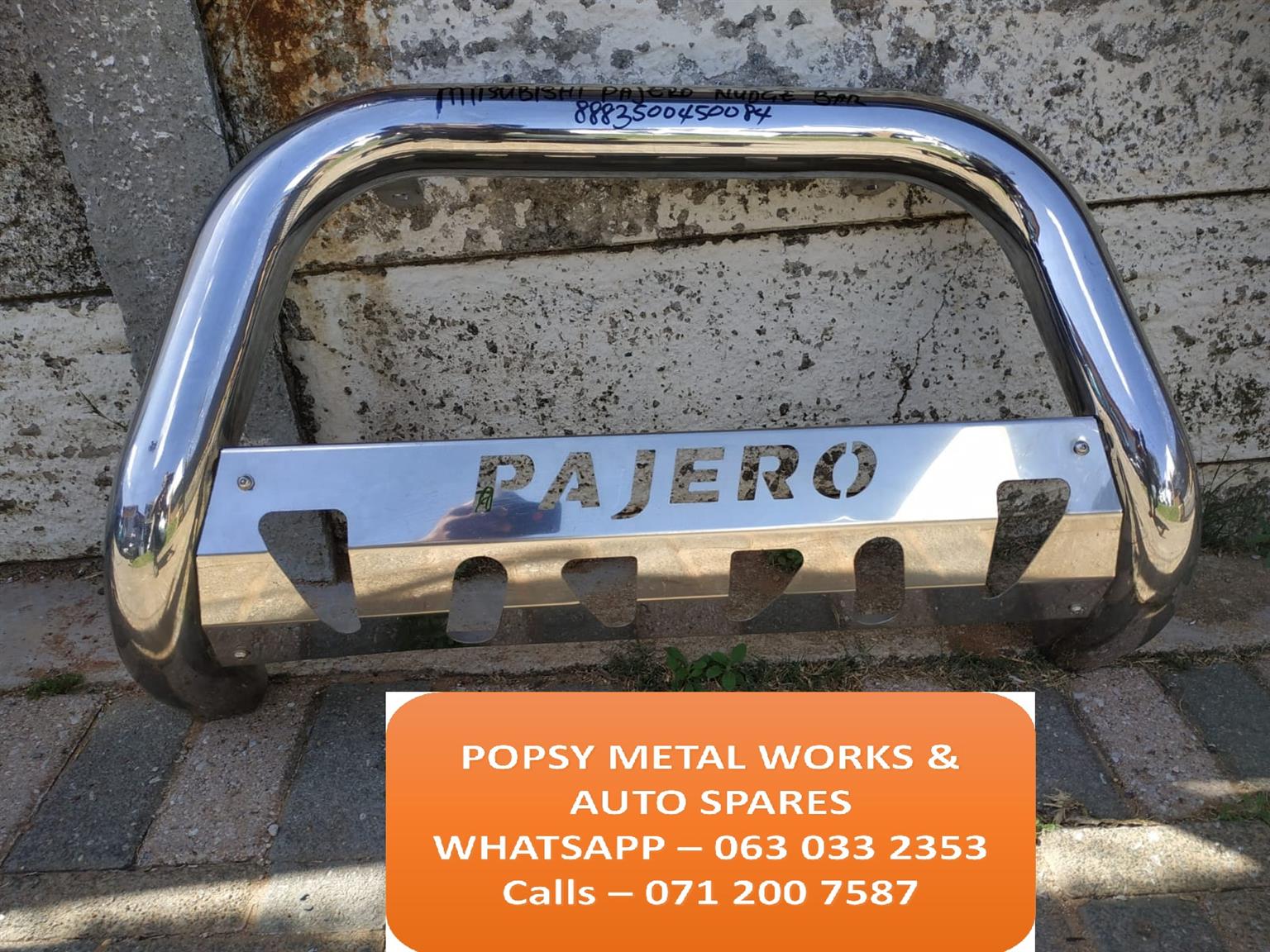 MITSUBISHI PAJERO NUDGE BAR / BULL BAR - Private Seller MITSUBISHI PAJERO NUDGE BAR / BULL BAR - Private Seller