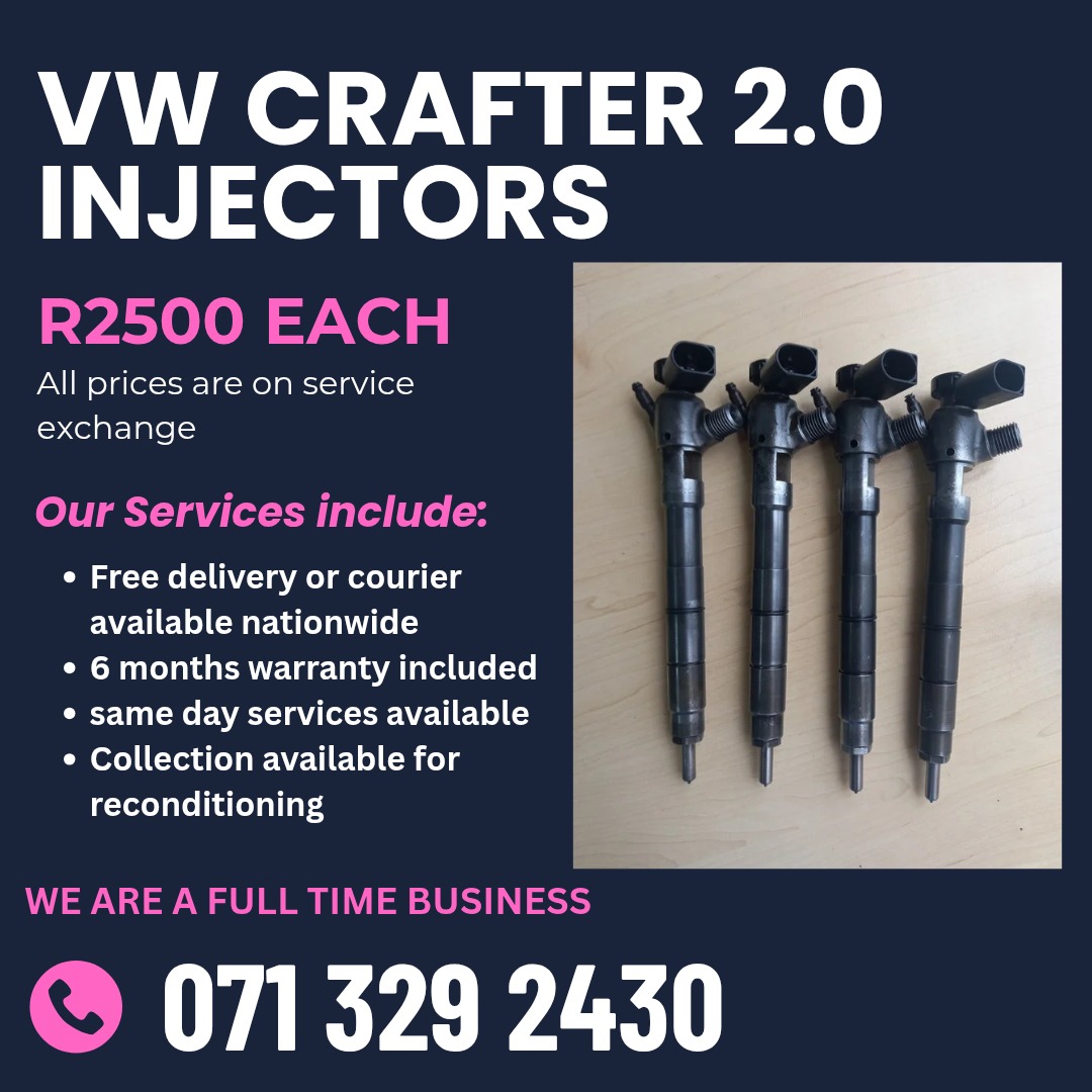 VW CRAFTER 2.0 INJECTORS FOR SALE WITH WARRANTY ON - Private Seller VW CRAFTER 2.0 INJECTORS FOR SALE WITH WARRANTY ON - Private Seller