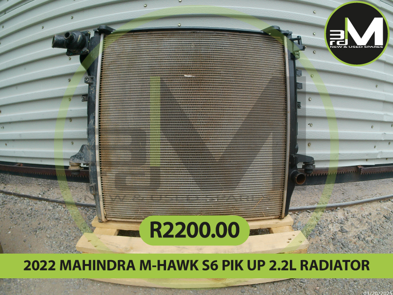 2022 MAHINDRA M HAWK S6 PIK UP 2.2L RADIATOR  MV0802 - Private Seller