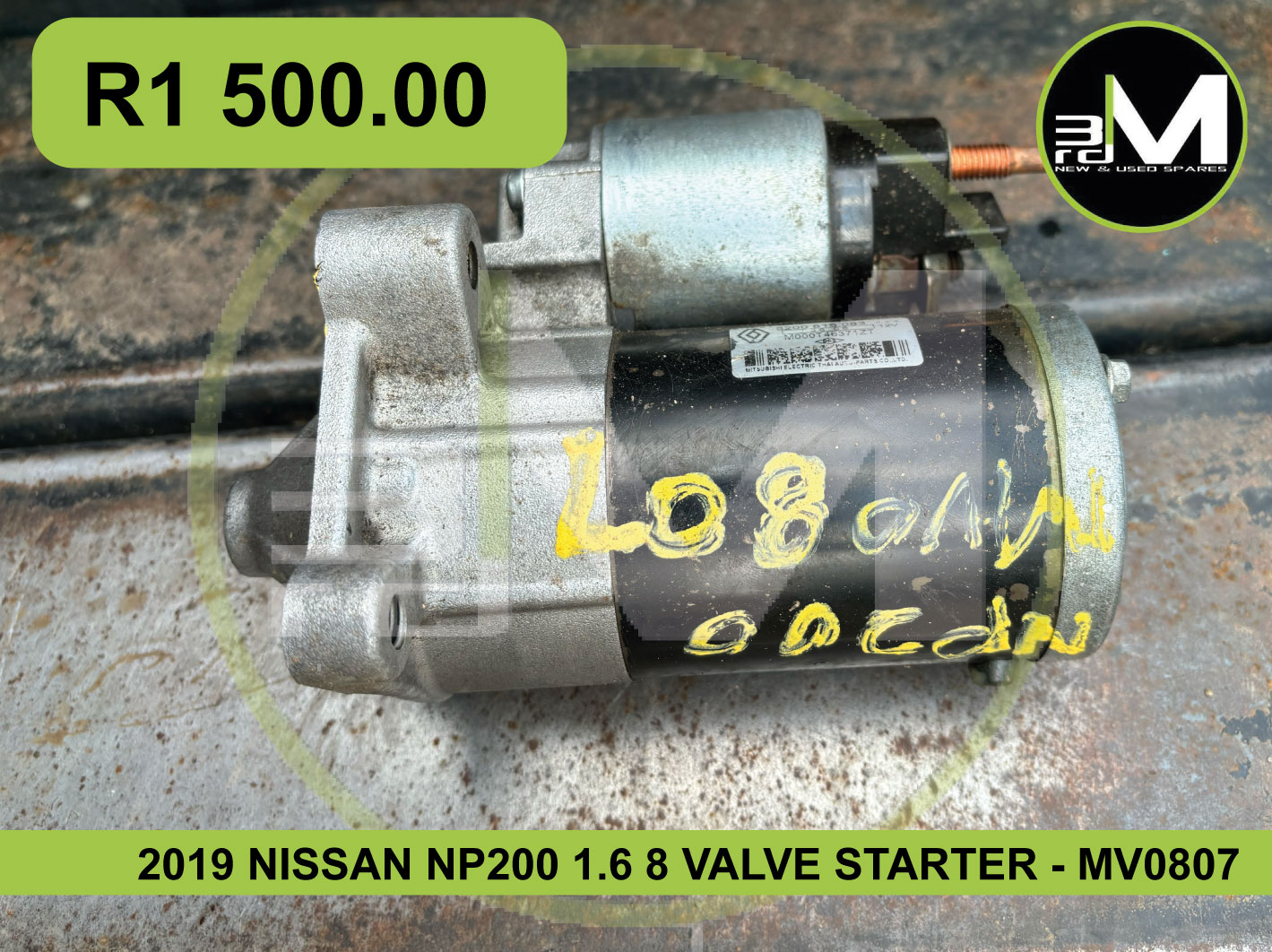 2019 NISSAN NP200 1.6 8 VALVE STARTER - MV0807 - Private Seller 2019 NISSAN NP200 1.6 8 VALVE STARTER - MV0807 - Private Seller