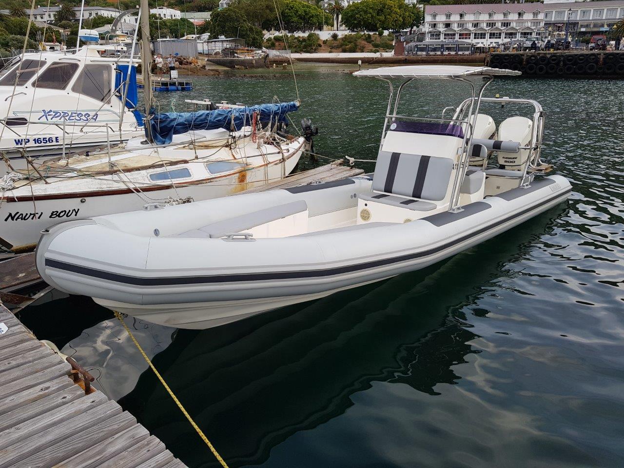 Boat – Ballistic 7.8 RIB, new factory fitted Hypalon pontoons