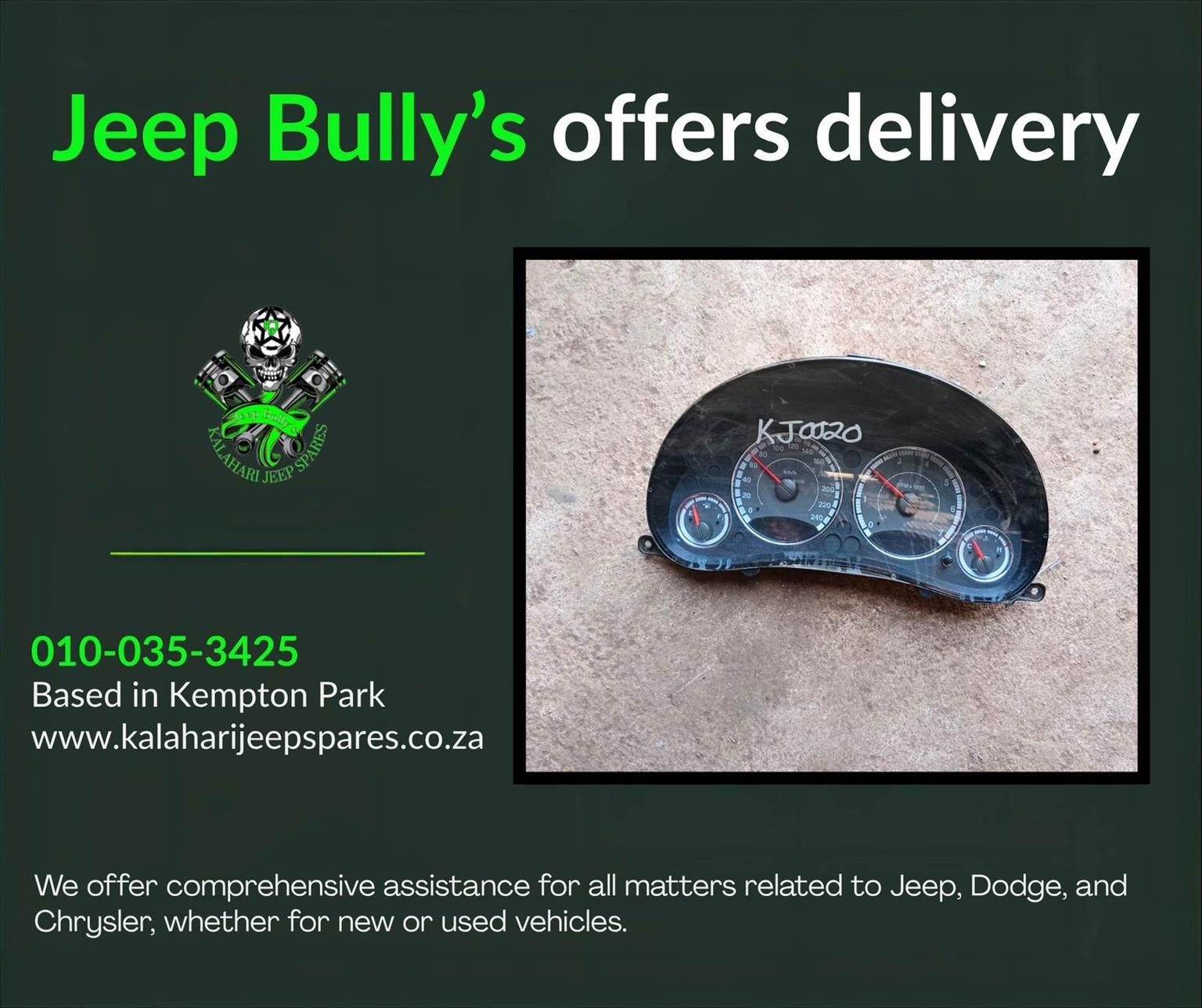 Jeep Cherokee KJ Cluster For Sale. Second Hand - Private Seller Jeep Cherokee KJ Cluster For Sale. Second Hand - Private Seller