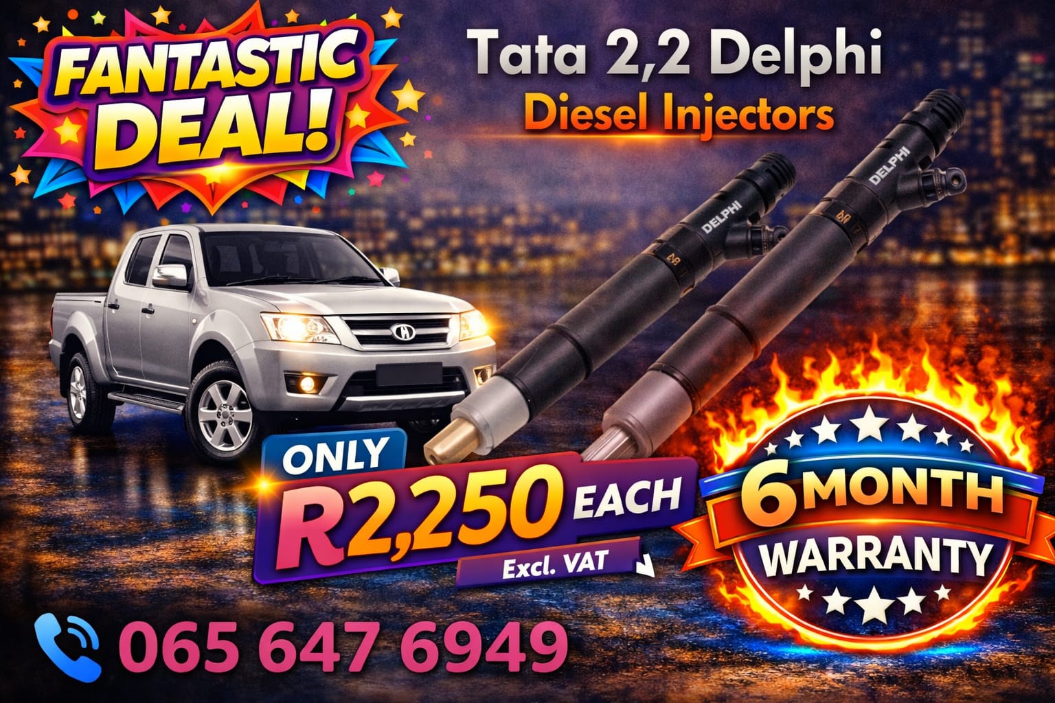 Tata 2.2 Delphi Diesel Injectors - Private Seller Tata 2.2 Delphi Diesel Injectors - Private Seller