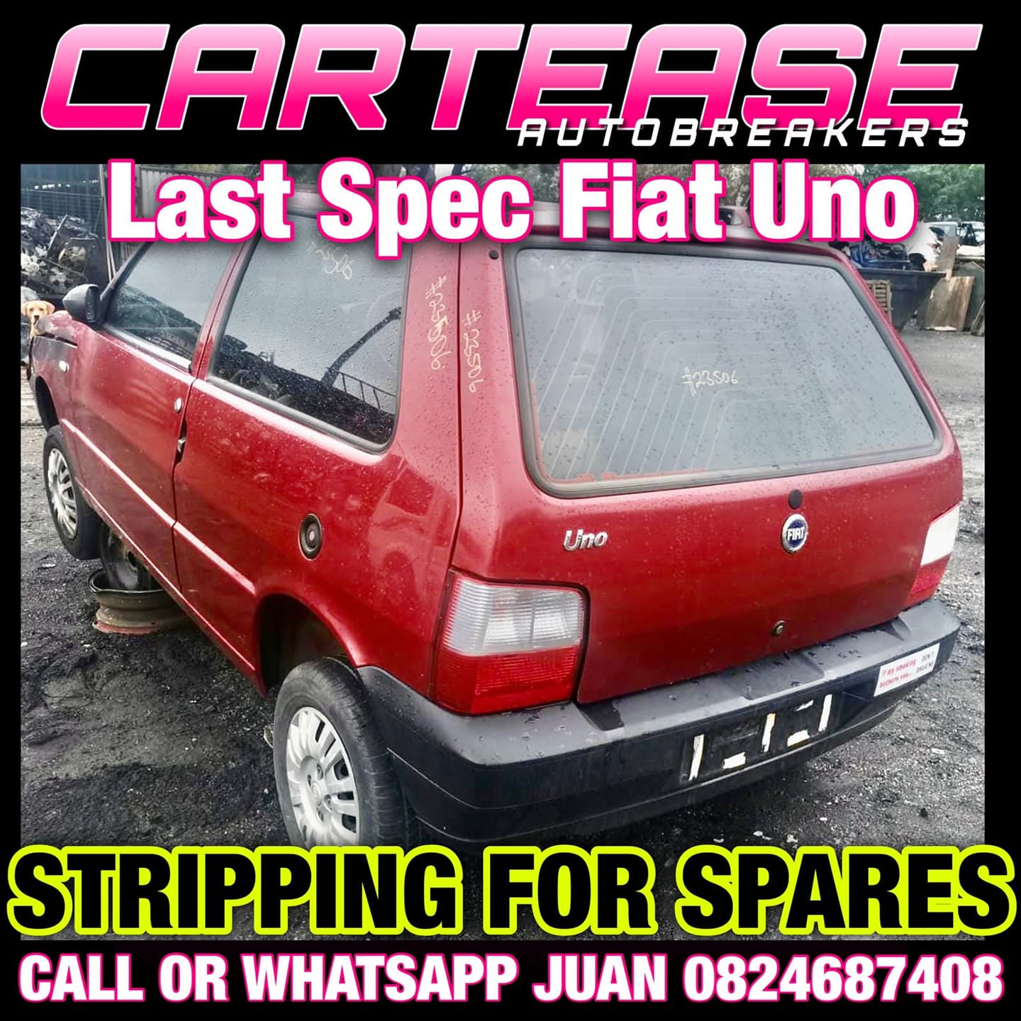 FIAT UNO 1.2LT 2008 #188A4000 STRIPPING FOR SPARES - Private Seller FIAT UNO 1.2LT 2008 #188A4000 STRIPPING FOR SPARES - Private Seller