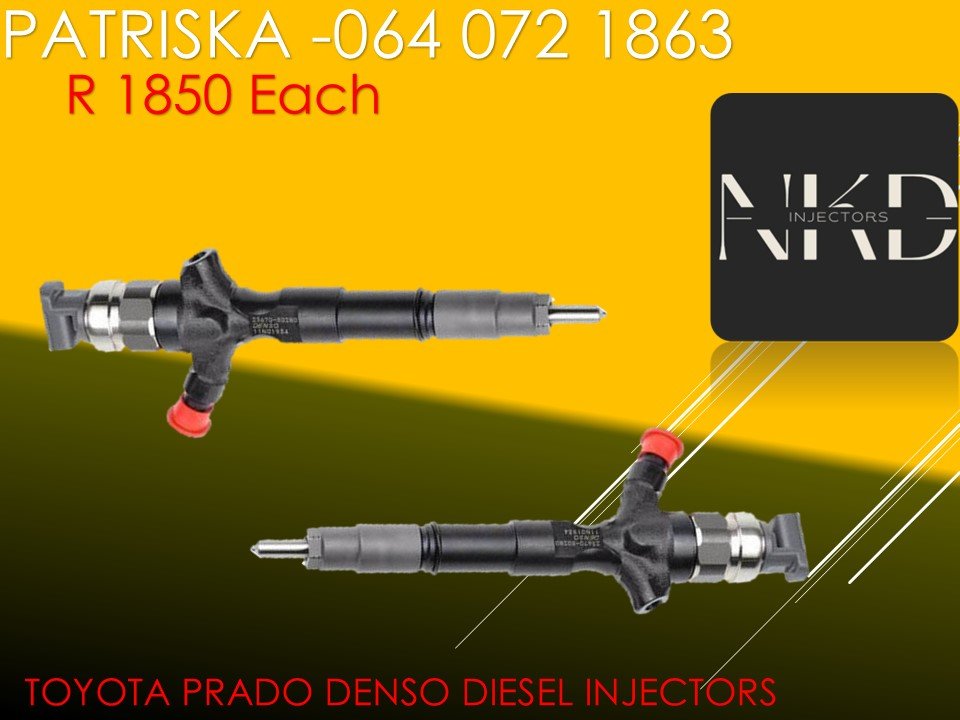 AFFORDABLE TOYOTA PRADO DIESEL INJECTORS FOR SALE - Private Seller AFFORDABLE TOYOTA PRADO DIESEL INJECTORS FOR SALE - Private Seller