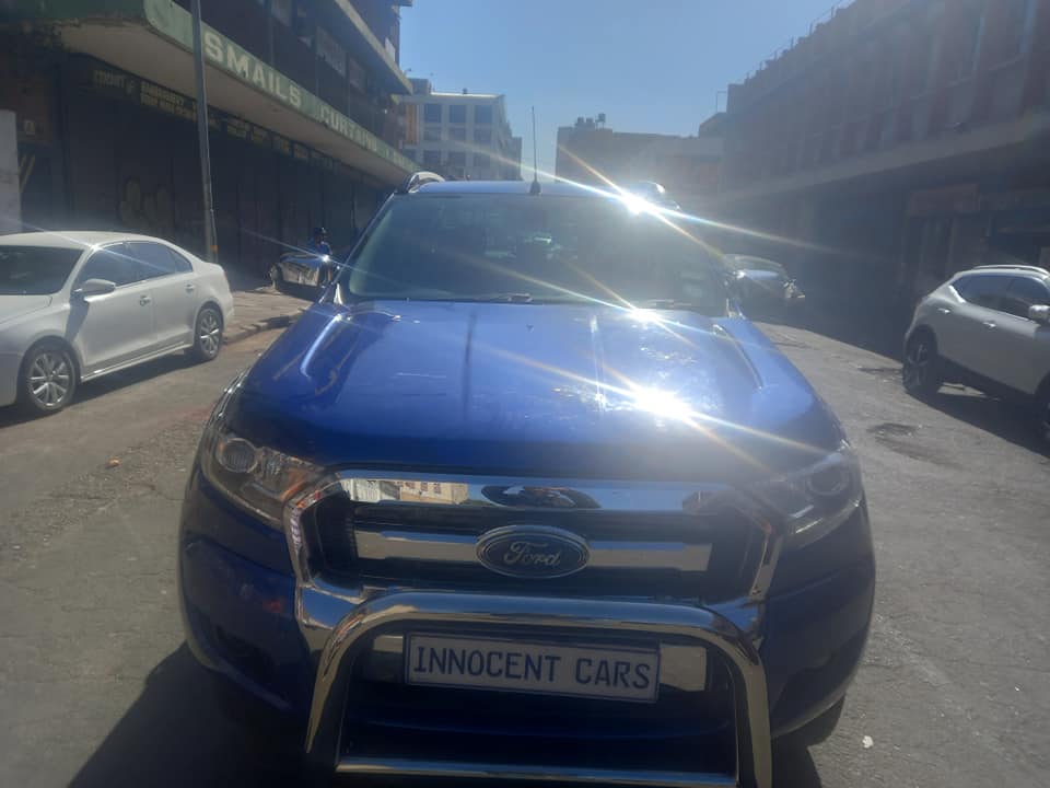 2016 FORD RANGER XLT 3.2 TDCI DIESEL, AUTOMATIC 4X4 DOUBLE CAB, BLUE COLOR, MILEAGE 83000KM