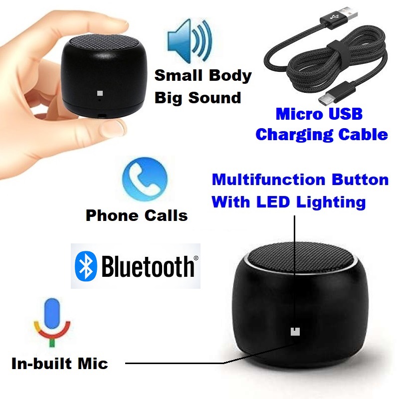 Nano Portable Wireless (Bluetooth) Speaker. Rechargeable Durable Wireless. NEW.