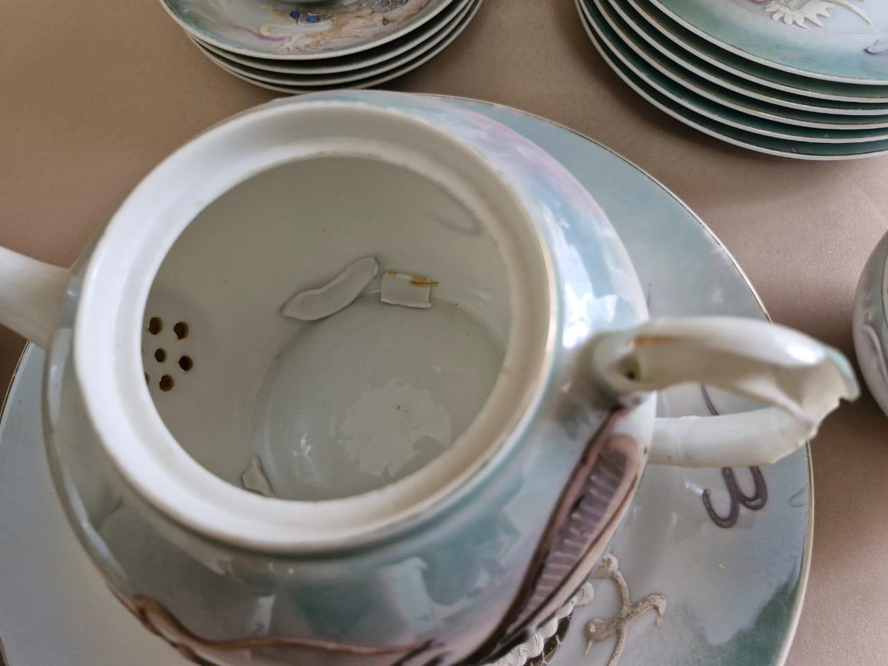 Antique Chinese tea and cake set for sale open to offers.