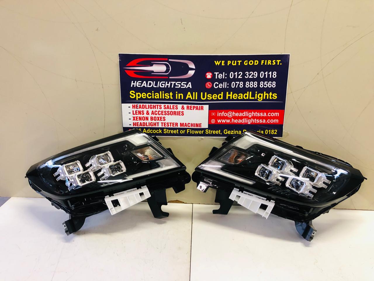 Nissan Navara Pro-4x Pickup left and right side LED headlights - Private Seller Nissan Navara Pro-4x Pickup left and right side LED headlights - Private Seller