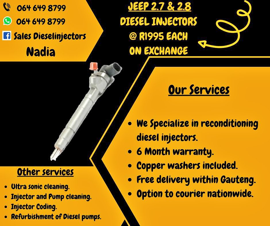 JEEP 2.7 & 2.8 DIESEL INJECTORS - Private Seller JEEP 2.7 & 2.8 DIESEL INJECTORS - Private Seller