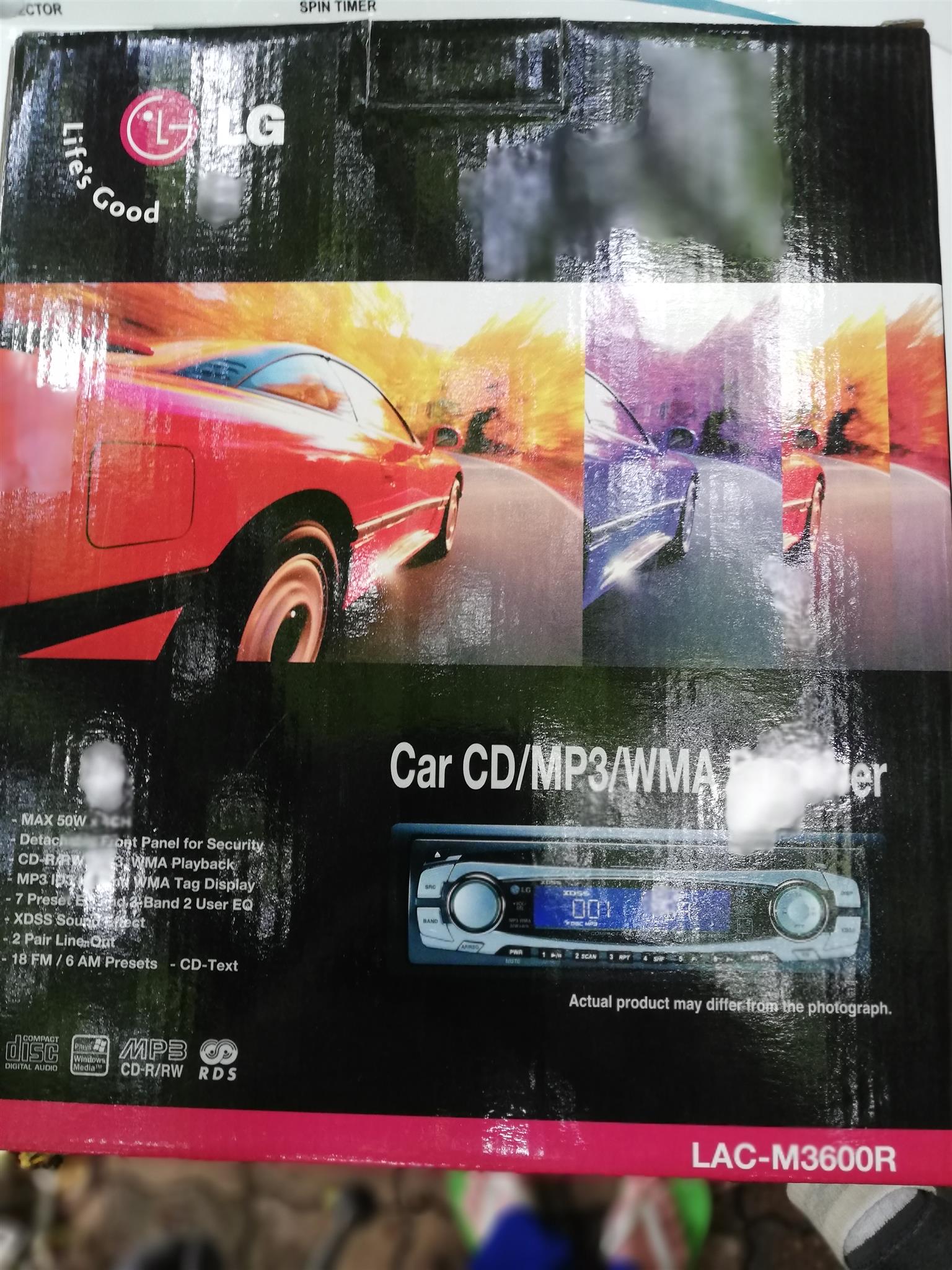 LG Car Stereo CD/MP3  50W x 4 LAC-M3600R