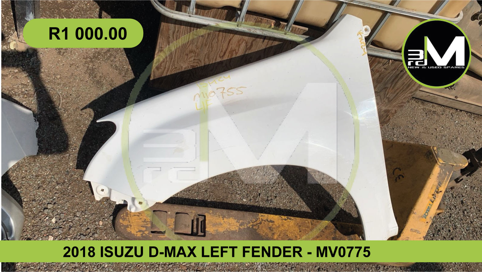 2018 ISUZU D-MAX LEFT FENDER - MV0775 - Private Seller 2018 ISUZU D-MAX LEFT FENDER - MV0775 - Private Seller