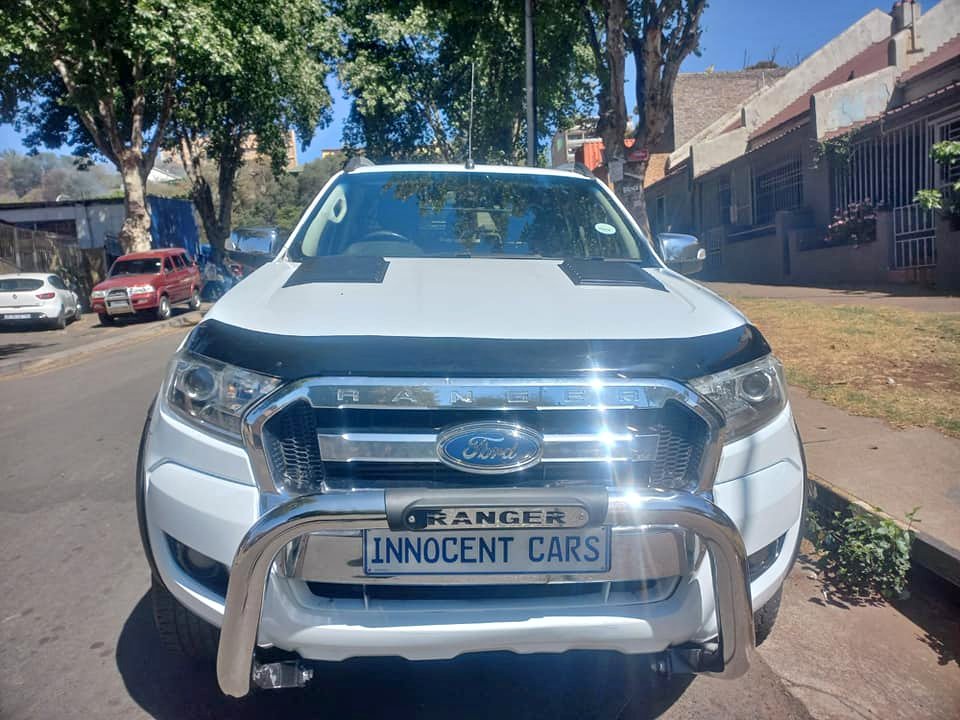 2017 FORD RANGER 3.2 XLT DIESEL, AUTOMATIC 4X4, WHITE COLOR, MILEAGE
