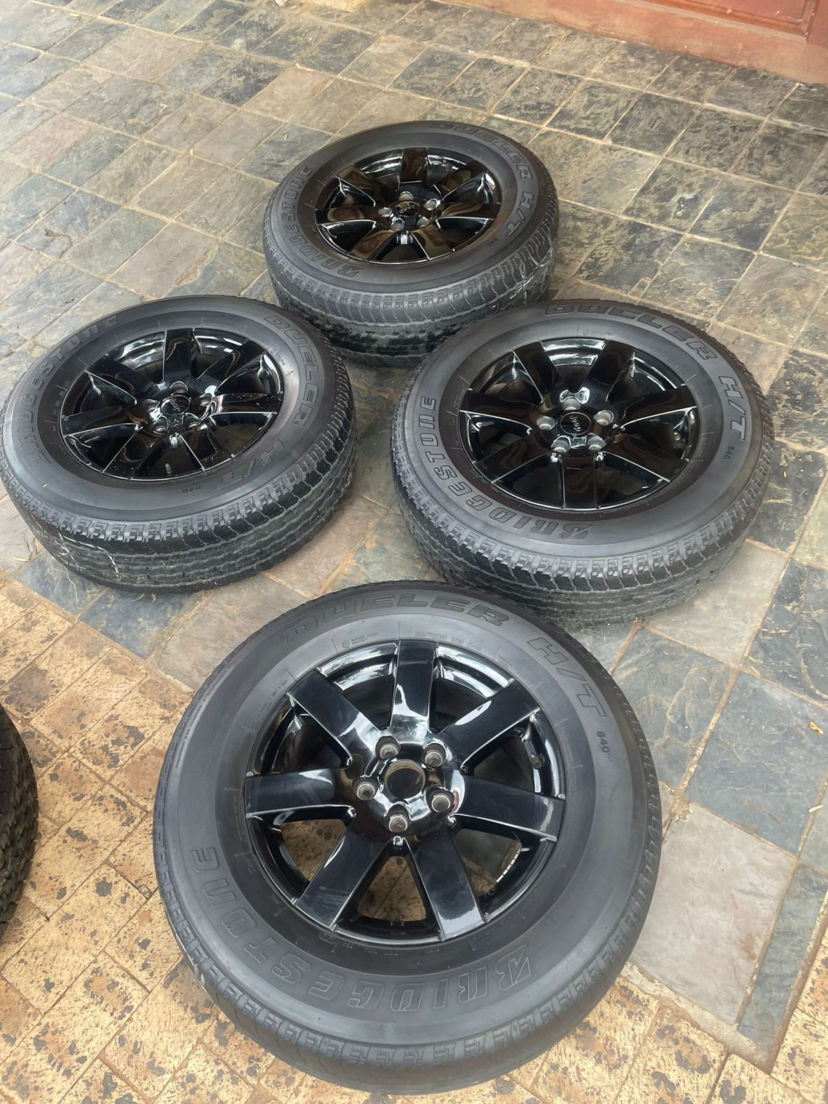 Jeep Wrangler rims and tires 5 of them - Private Seller