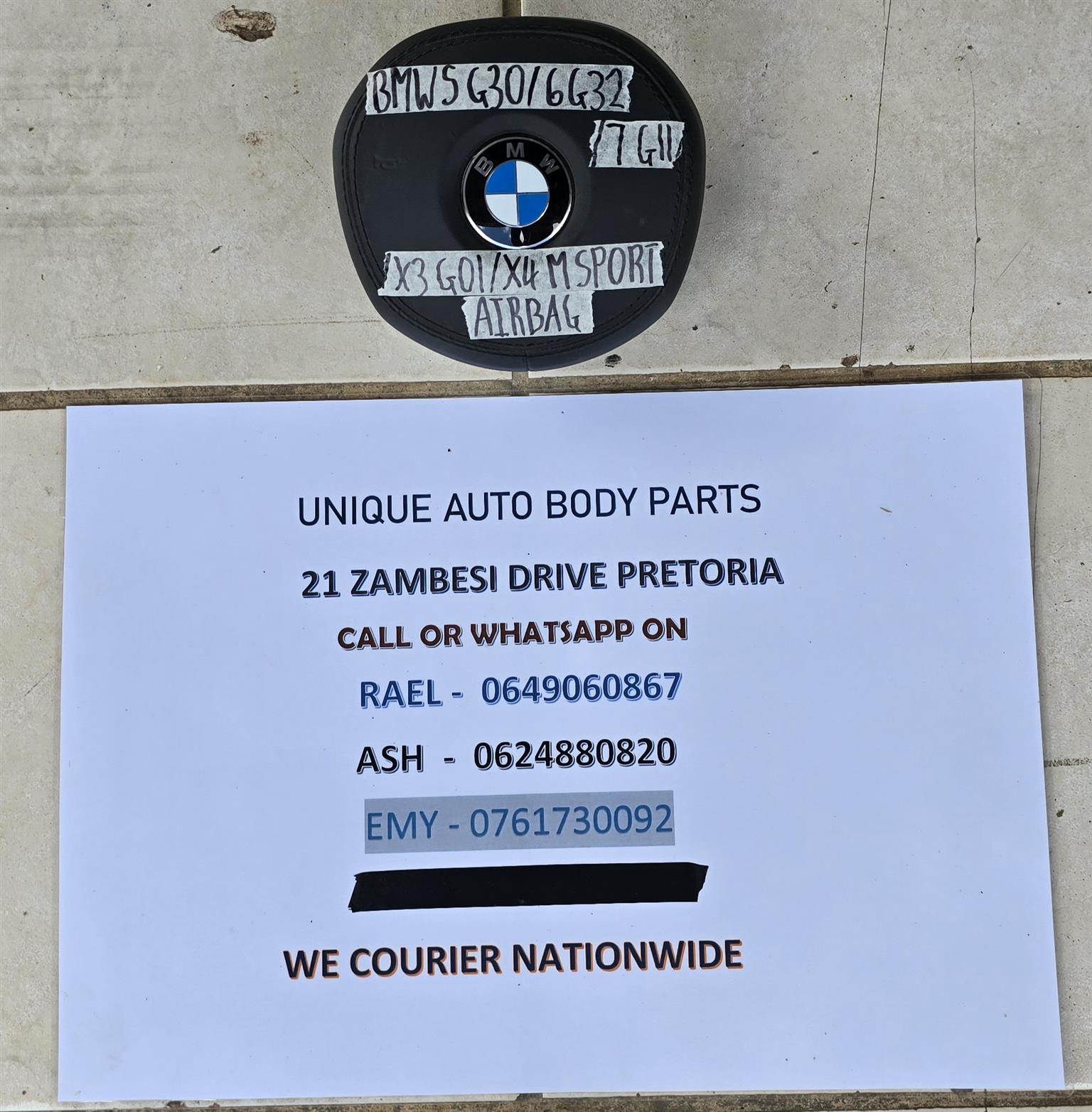 BMW 5 G30 / 6 G32 / 7 G11 / X3 G01 / X4 M Sport / F90 Airbag BMW 5 G30 / 6 G32 / 7 G11 / X3 G01 / X4 M Sport / F90 Airbag