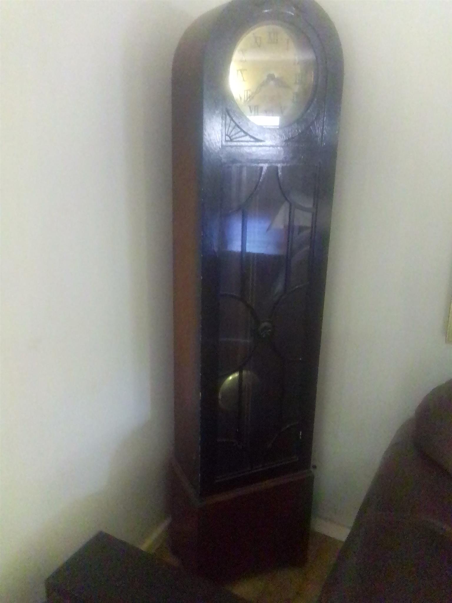 American Swiss grandfather clock for sale