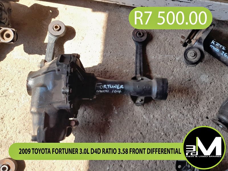 2009 TOYOTA FORTUNER 3.0L D4D RATIO 3.58 FRONT DIFFERENTIAL - Private Seller 2009 TOYOTA FORTUNER 3.0L D4D RATIO 3.58 FRONT DIFFERENTIAL - Private Seller
