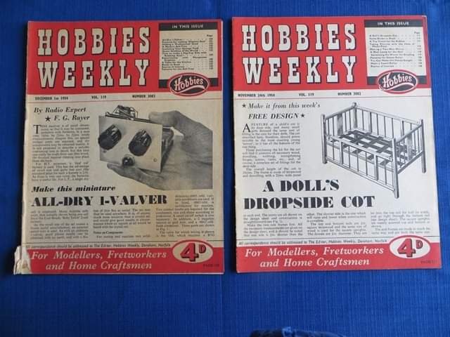 Vintage "Hobbies Weekly" books