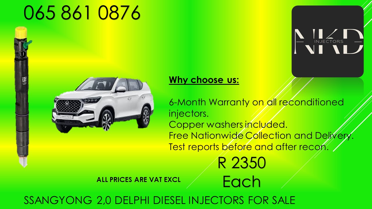 SsangYong 2.0 Delphi Diesel injectors for sale on service exchange or recon. - Private Seller SsangYong 2.0 Delphi Diesel injectors for sale on service exchange or recon. - Private Seller