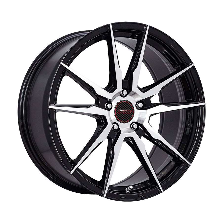 18″ A-Line Baltic 5/100 Black Machine Face Alloy Wheels