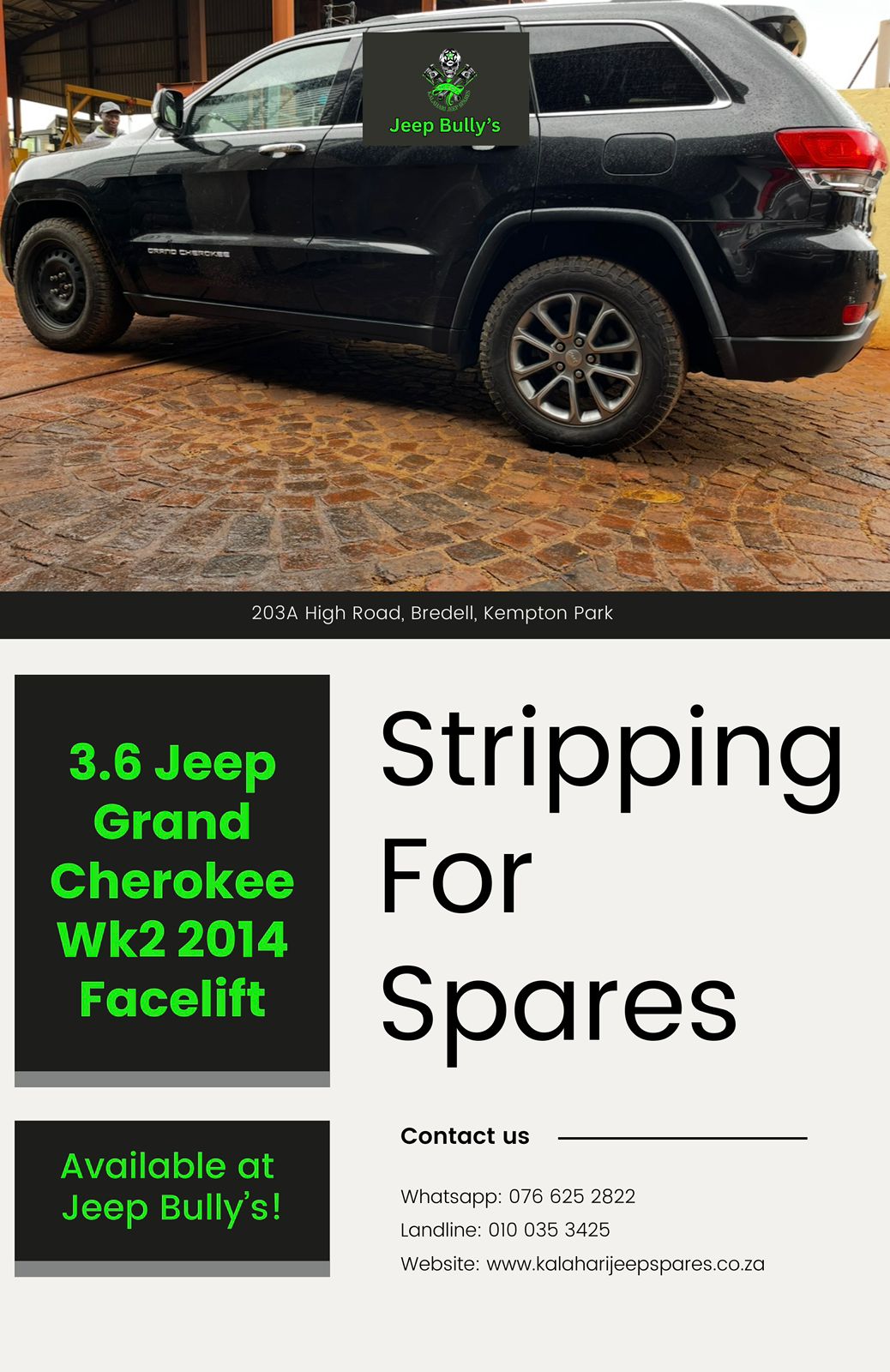 3.6 Jeep Grand Cherokee Wk2 Facelift Parts - Private Seller