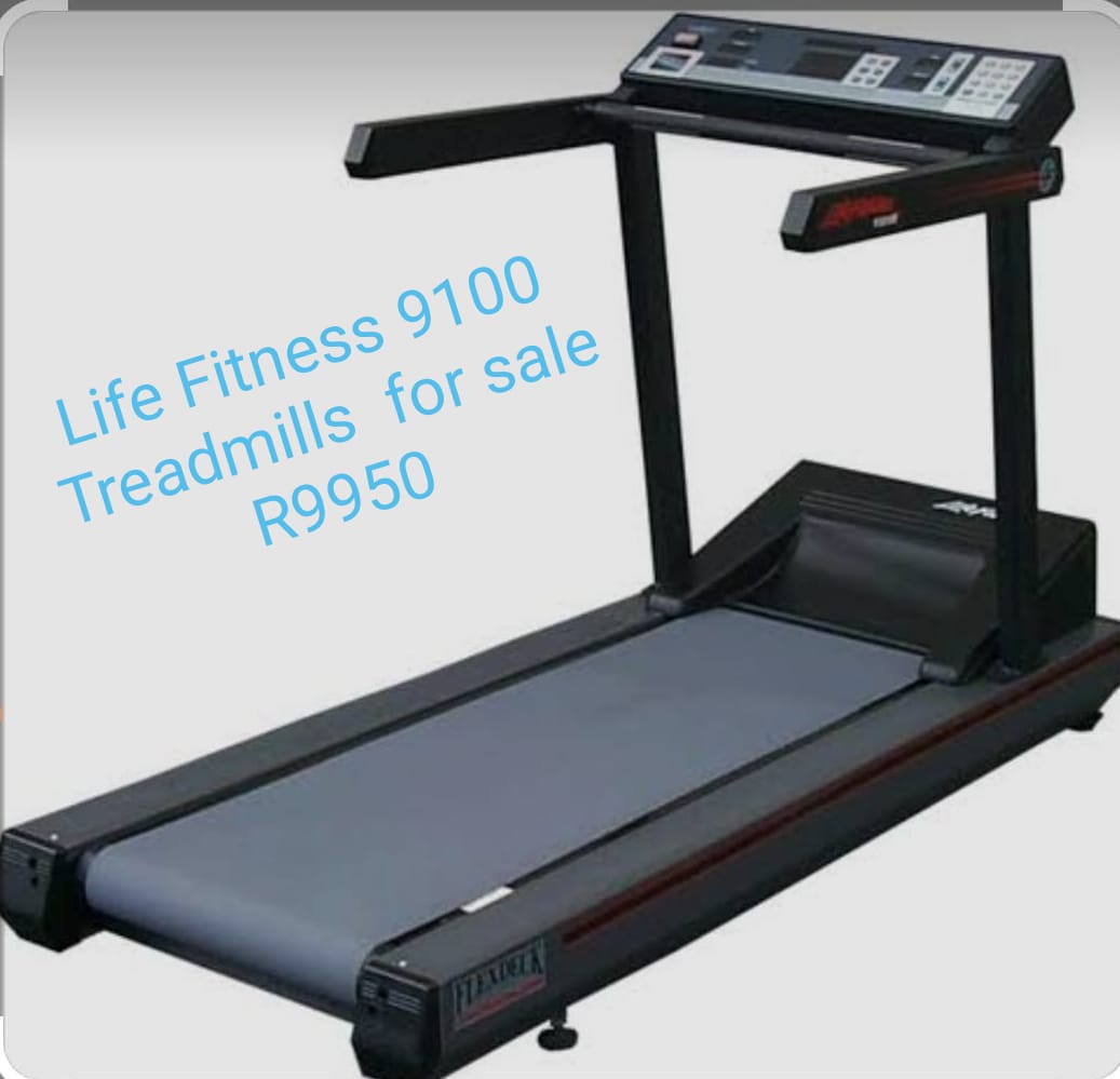 Life Fitness 9100 Treadmills, Weights and Bars For Sale 