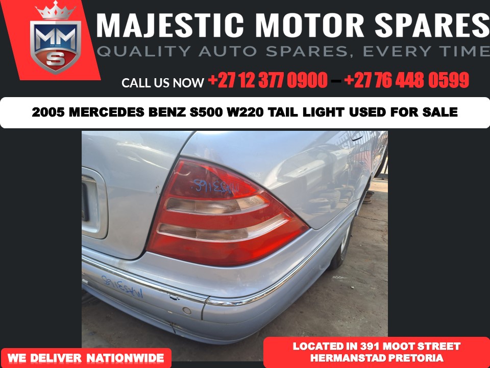 2005 Mercedes benz S500 W220 Tail light - Private Seller 2005 Mercedes benz S500 W220 Tail light - Private Seller